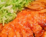 簡単！豚ロース厚切りの甘酢トンテキ作り方18写真