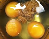 こどもが大好き！なめたけの卵焼き作り方1写真