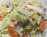 野菜たっぷり豆乳スープの簡単チャンポン麺作り方11写真