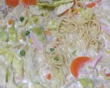 野菜たっぷり豆乳スープの簡単チャンポン麺作り方10写真