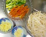 高野豆腐ともやしのプルコギ風炒め煮♬作り方2写真