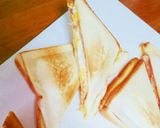 チーズとろ➰ベーコンエッグホットサンド作り方8写真