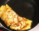 朝食に！お手軽冷凍ほうれん草オムレツ作り方5写真