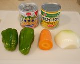 野菜たっぷりコーンスープ♡作り方1写真