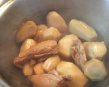 小芋と鶏のうま煮作り方5写真