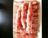 豚肉薄切り～牛蒡巻き作り方4写真