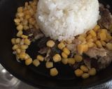 スキレットで包まない秋刀魚オムライス作り方4写真