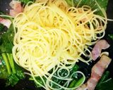 ほうれん草とベーコンのパスタ作り方6写真