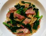 ほうれん草とベーコンのパスタ作り方8写真