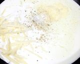 チーズの濃厚なクリームパスタ作り方2写真