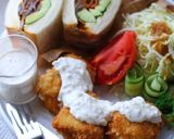 ムネ肉のチーズサンドフライ♡タルタル添え作り方17写真