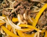 簡単☆牛こまと青梗菜の中華風☆作り方5写真
