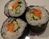 合う♪クリームチーズとサーモン海苔巻き★作り方5写真