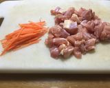 柚子こしょう入り 鶏肉の炊き込みごはん作り方2写真