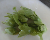 ふきのとうの塩こうじ炒め作り方1写真