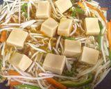 高野豆腐ともやしのプルコギ風炒め煮♬作り方7写真