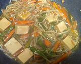 高野豆腐ともやしのプルコギ風炒め煮♬作り方8写真