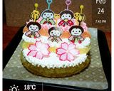 ひな祭り 炊飯器 デコチョコ３段ケーキ❀作り方11写真