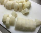 圧力鍋で簡単！豚肉と大根の煮物。作り方2写真