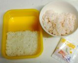 丸と三角deひな祭りのキャラ弁作り方1写真