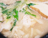厚揚げと豆乳と塩麹の白い鍋焼きうどん作り方2写真