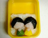 丸と三角deひな祭りのキャラ弁作り方9写真