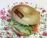 クリームチーズとサーモンのベーグルサンド作り方10写真