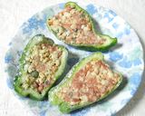 リメイク!ピーマンのいり豆腐詰め作り方3写真