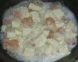 エビ・にら・豆腐のオイスターソース炒め作り方5写真