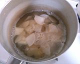 簡単！朝食♪水菜と長ネギ 大根のお味噌汁作り方3写真