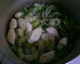 簡単！朝食♪水菜と長ネギ 大根のお味噌汁作り方5写真