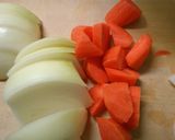 簡単♪白菜とセロリ野菜たっぷりのカレー煮作り方1写真