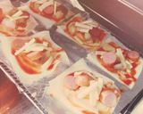 シュウマイの皮でミニピザ✨かんたん美味✨作り方4写真