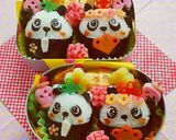 キャラ弁 ⭐ぱんだちゃん ひな祭り作り方5写真