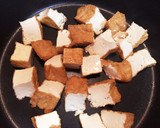 鯖缶と厚揚げの炒め物作り方2写真