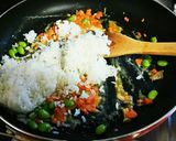 鮭と枝豆のチャーハン作り方5写真
