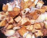 鯖缶と厚揚げの炒め物作り方4写真