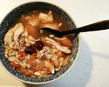 お肉とスープたっぷりの炊飯器で参鶏湯作り方9写真