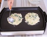 【栄養満点】長芋とほうれん草のお好み焼き作り方5写真