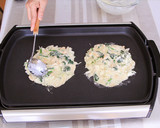 【栄養満点】長芋とほうれん草のお好み焼き作り方5写真