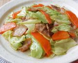 ☆春きゃべつと豚肉の香味ペースト炒め☆作り方5写真
