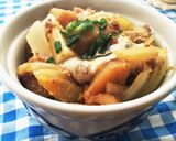 肉じゃがアレンジ！玉子とじ丼！簡単！作り方3写真