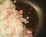 ハムとたまごのガーリックチャーハン★作り方4写真
