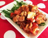 簡単☆鶏皮つまみ〜洋風〜トマトソース作り方6写真