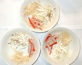 天津飯の簡単あんかけ甘酢あん♪卵カニカマ作り方2写真