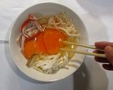 天津飯の簡単あんかけ甘酢あん♪卵カニカマ作り方3写真