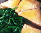 厚揚げとほうれん草の煮物作り方5写真