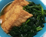 厚揚げとほうれん草の煮物作り方6写真