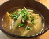 ささがきごぼうと厚揚げのコクうまお味噌汁作り方4写真