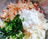 お豆腐とはんぺんのふわふわ焼き♡作り方2写真
